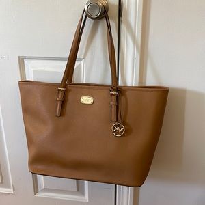 Michael Kors Large Jet Set tote, gently used, tan/camel